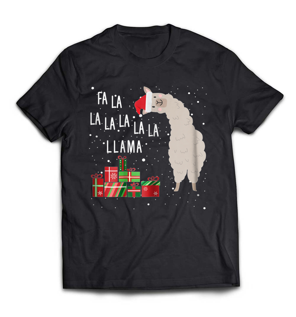 “Fa La La Llama Shirt – Llama Christmas Shirt for Women, Men, and Kids” – A Fun and Festive Holiday Tee